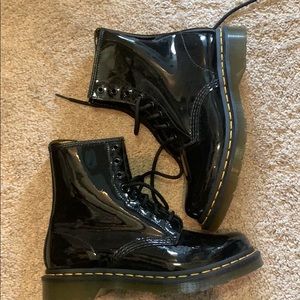 Patent Leather Dr Martens boots